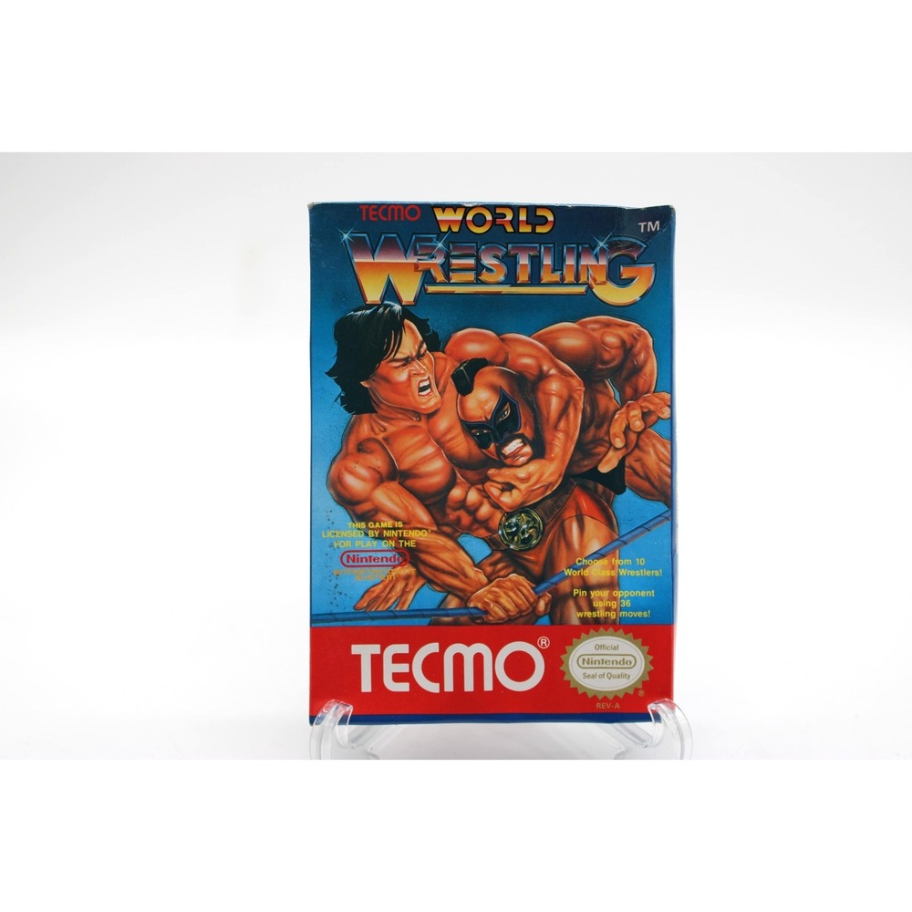 NES Tecmo World Wrestling Box Only - no game - 1990 Nintendo
